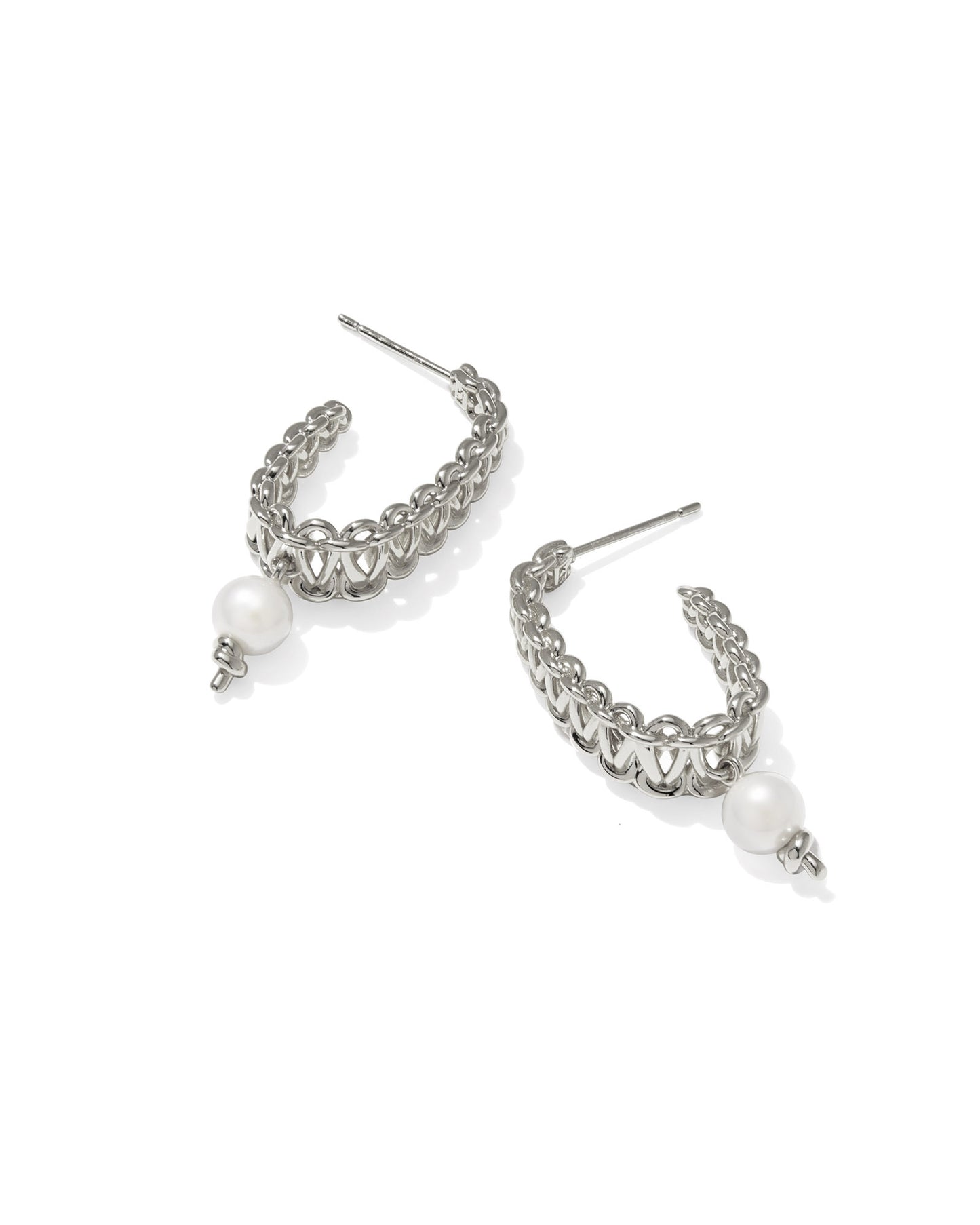Gabriella Pearl Hoop Earrings