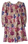 Fall Floral Smocked Dress - Brazos Avenue Market 