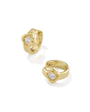 Mallory Crystal Huggie Earrings