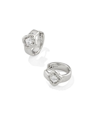 Mallory Crystal Huggie Earrings