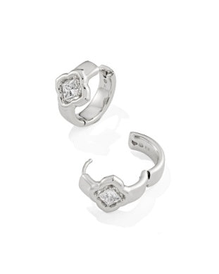 Mallory Crystal Huggie Earrings