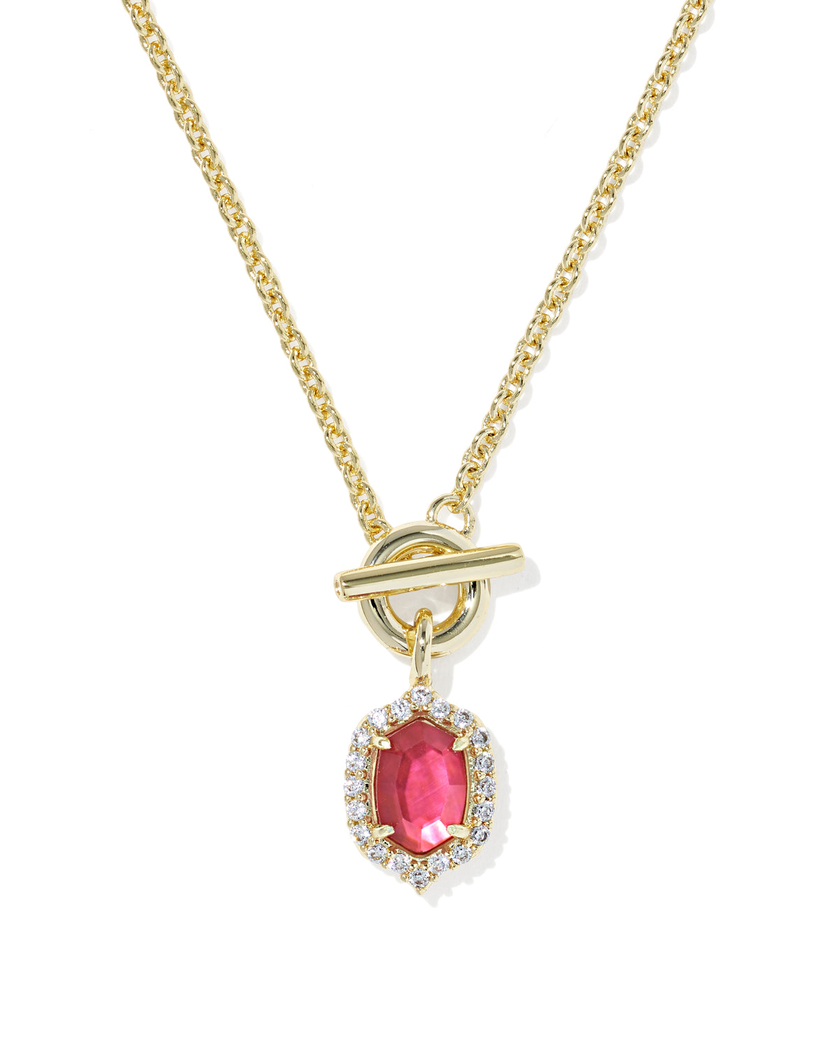 Daphne Crystal Frame Toggle Necklace