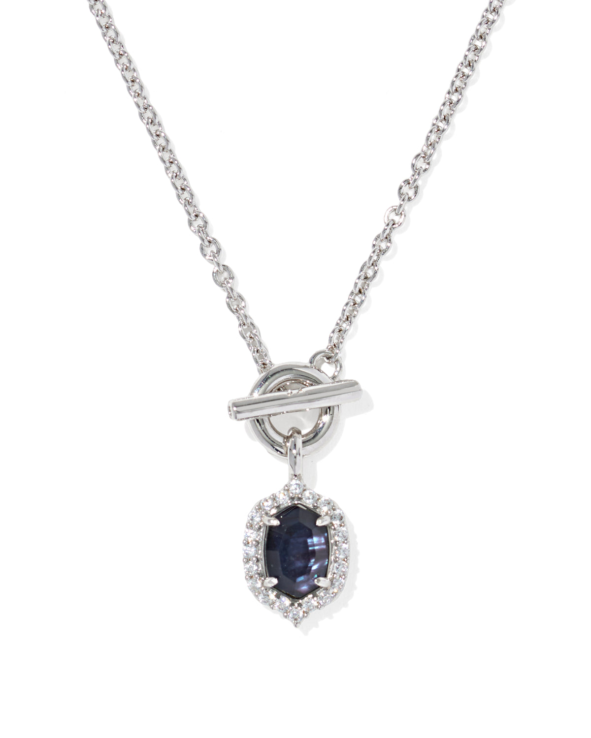 Daphne Crystal Frame Toggle Necklace