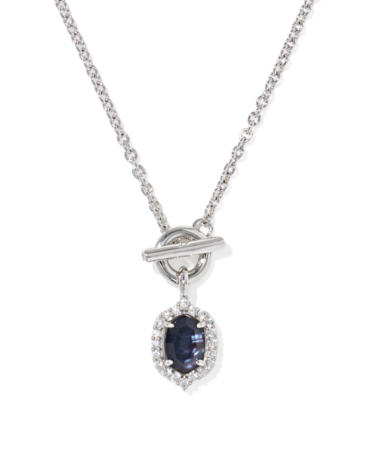 Daphne Crystal Frame Toggle Necklace