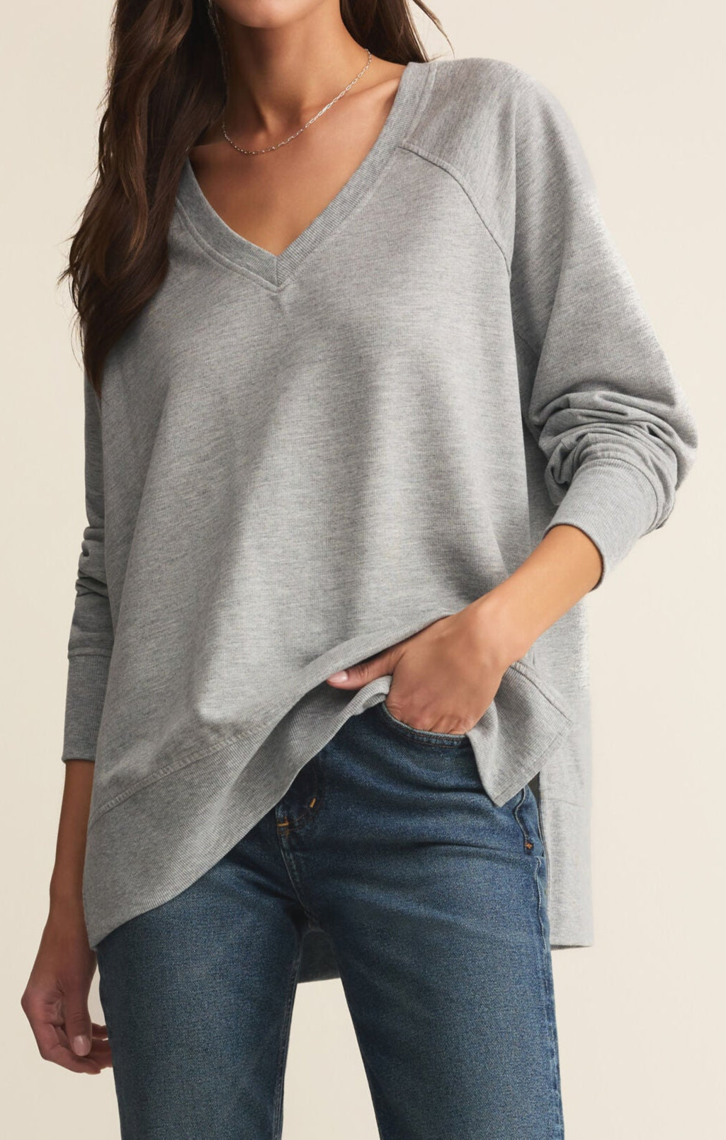 Weekender V Neck Top - Brazos Avenue Market 