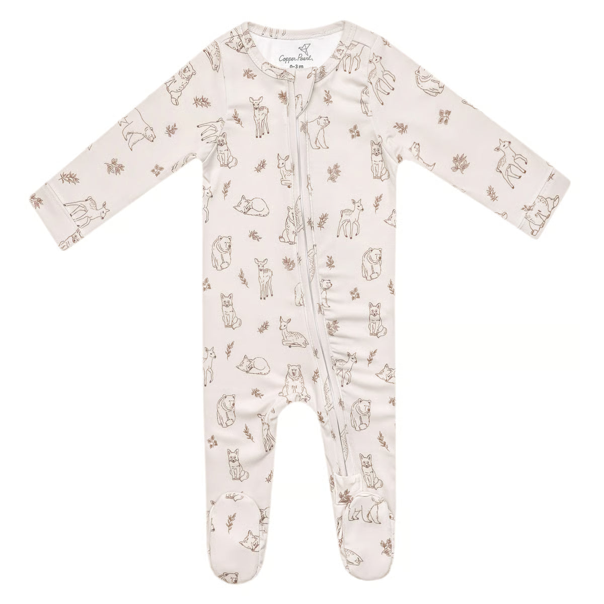 Dylan Zip-up Footie - Brazos Avenue Market 