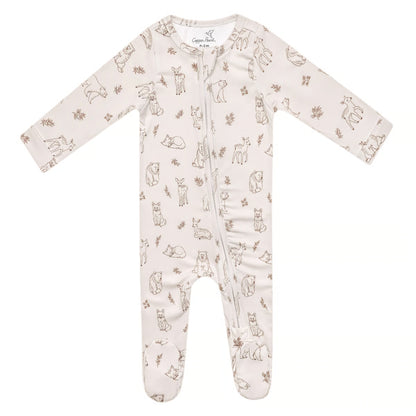 Dylan Zip-up Footie - Brazos Avenue Market 