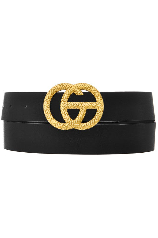 Faux Leather Belt - Brazos Avenue Market 