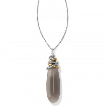 Neptune’s Rings Pyramid Banded Agate Necklace - Brazos Avenue Market 