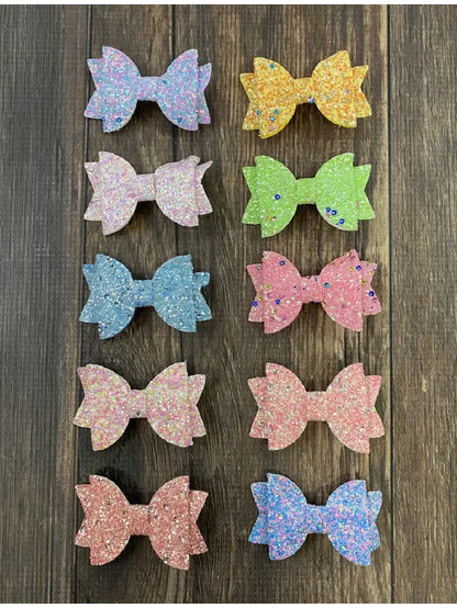 Glittery Bow Clippie Variety Pack - 10ct