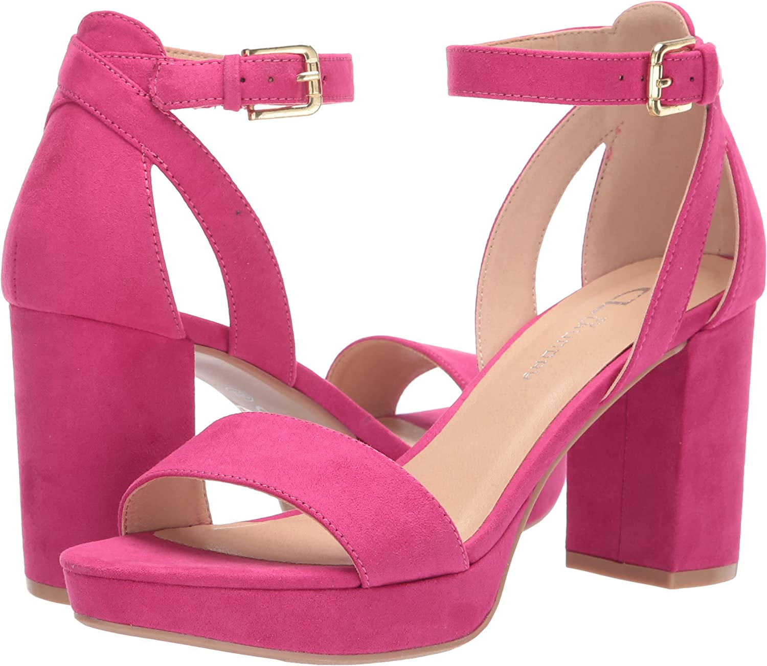 Go On Block Heel Sandal - Hot Pink - Brazos Avenue Market 