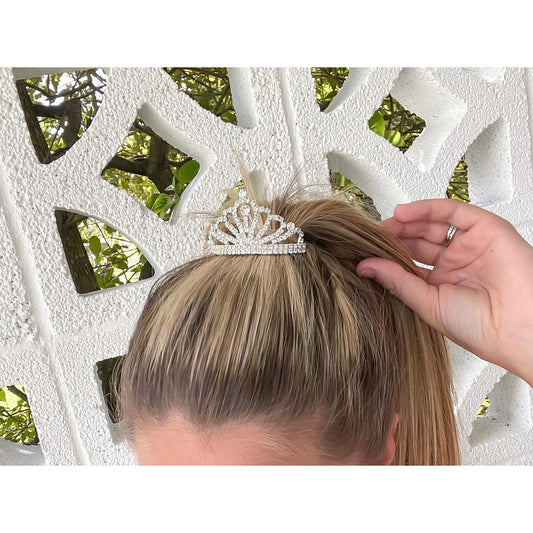 Crystal Tiara Hair Comb - Brazos Avenue Market 