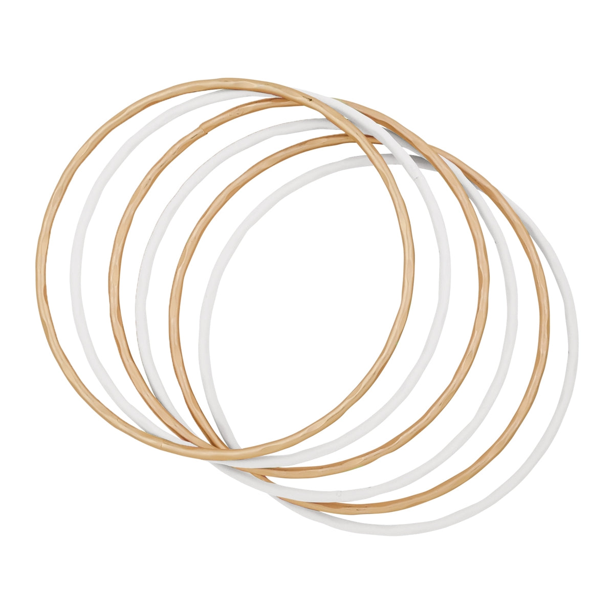 Color Coated and Metal Gold Bangles Set of 6