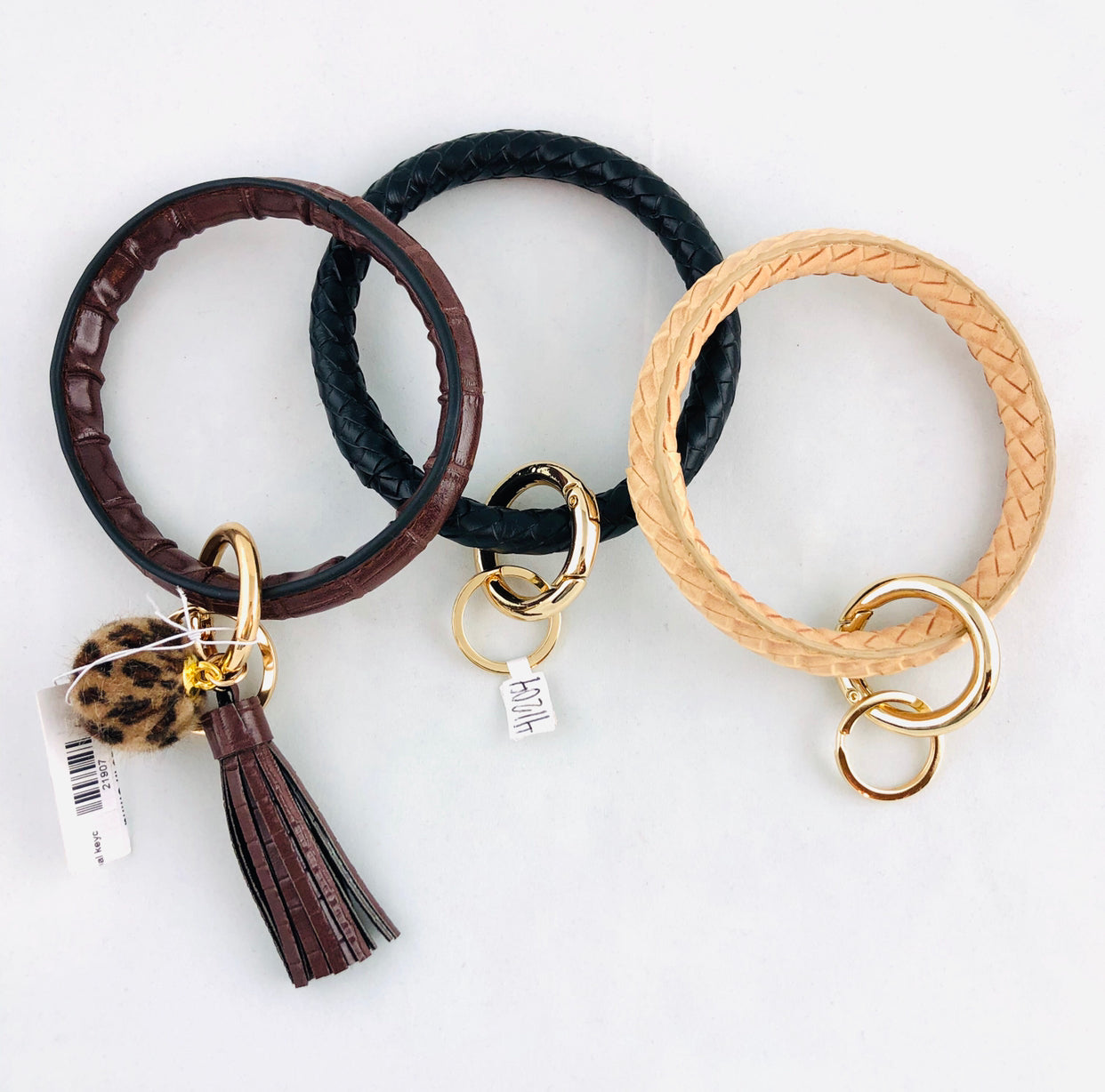 Leather O-Rings/Key Ring
