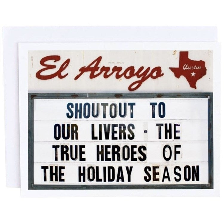 El Arroyo Greeting Card - Brazos Avenue Market 