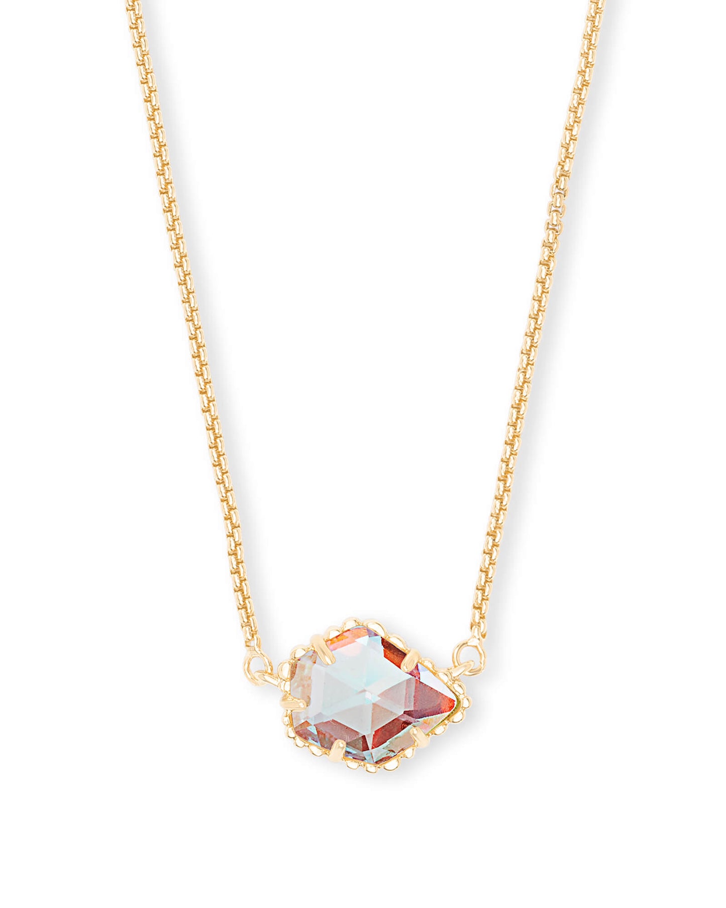 Tess Pendant Necklace- Dichroic Glass