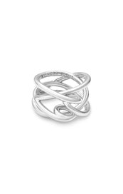 Myles Band Ring - Bright Silver Metal 7