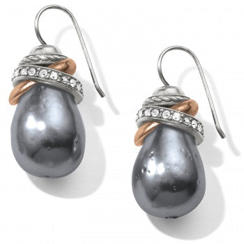 Neptune’s Rings Grey Pearl Earrings - Brazos Avenue Market 