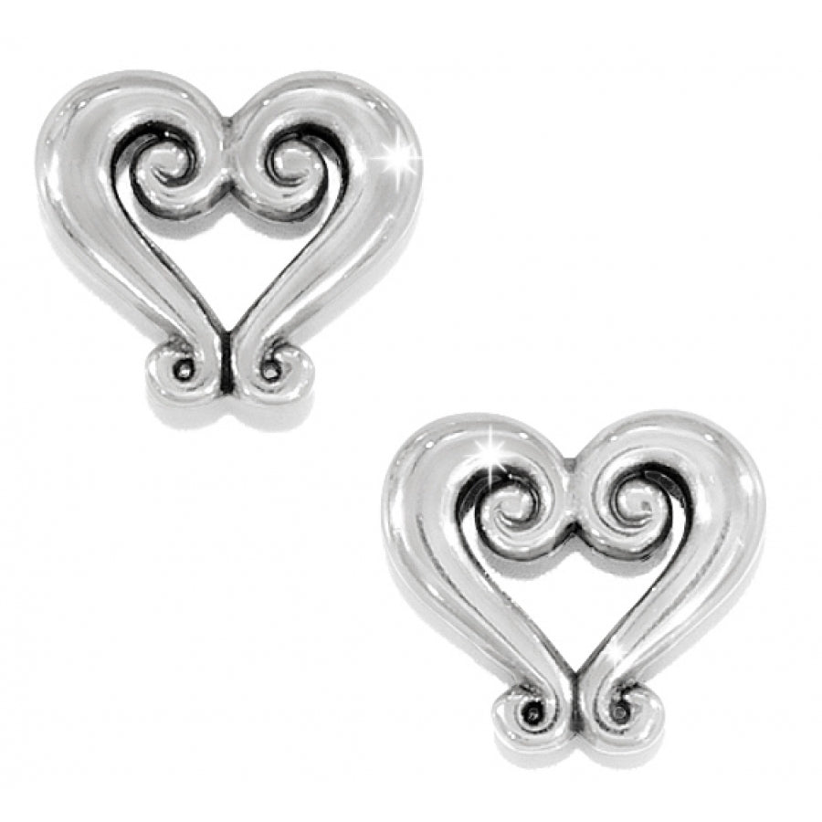 Genoa Heart Mini Post Earrings - Brazos Avenue Market 