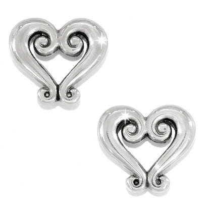 Genoa Heart Mini Post Earrings - Brazos Avenue Market 