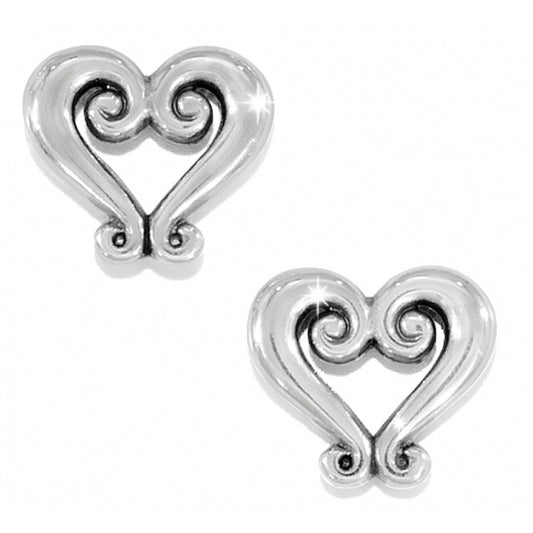 Genoa Heart Mini Post Earrings - Brazos Avenue Market 