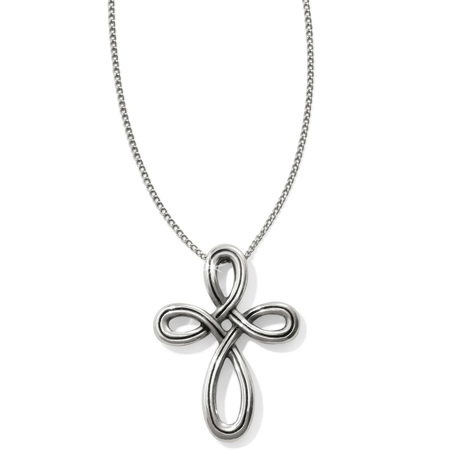 Interlok Petite Cross Necklace - Brazos Avenue Market 