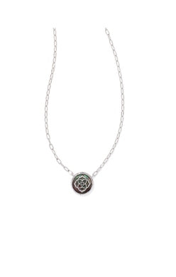 Stamped Dira Pendant Necklace