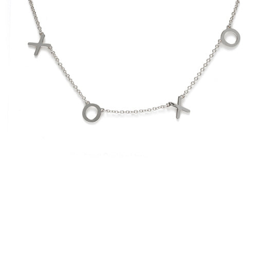 XOXO block letter chain necklace - Brazos Avenue Market 