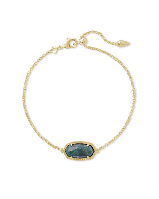 Elaina Slide Bracelet - Gold Green Apatite - Brazos Avenue Market 