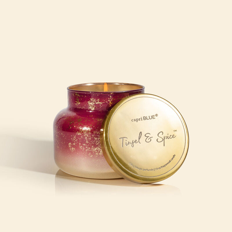 Tinsel & Spice Glimmer Signature Jar 19oz Candle